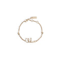 Golden Vintage Logo Charm Bracelet 1