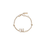 Golden Vintage Logo Charm Bracelet 1
