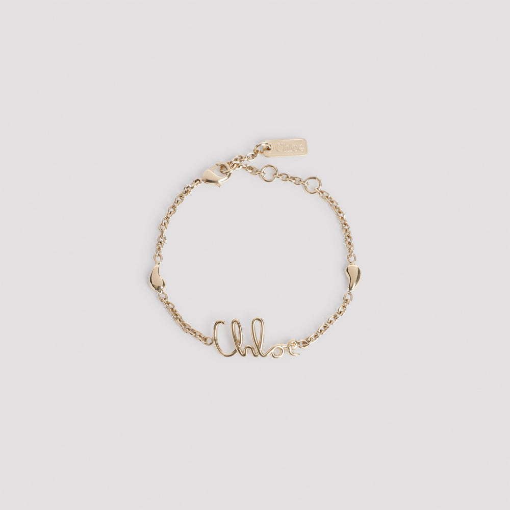 Golden Vintage Logo Charm Bracelet 2