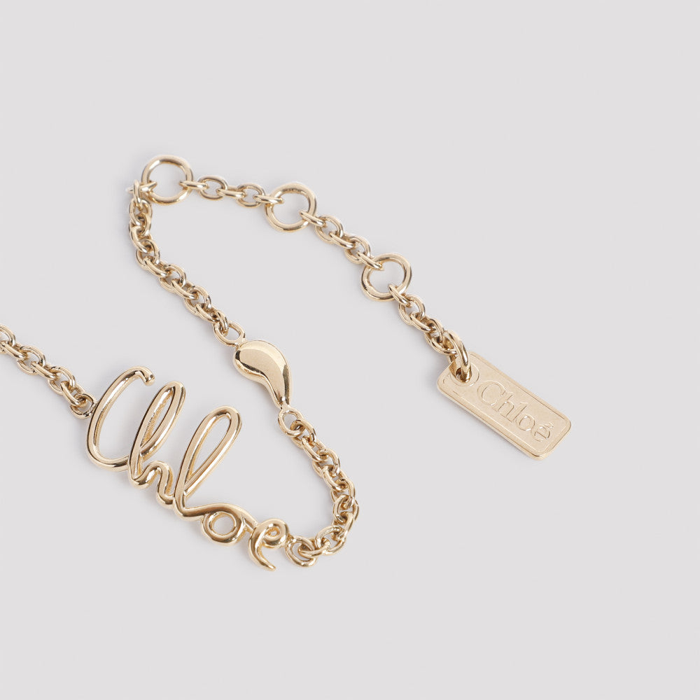 Golden Vintage Logo Charm Bracelet 4