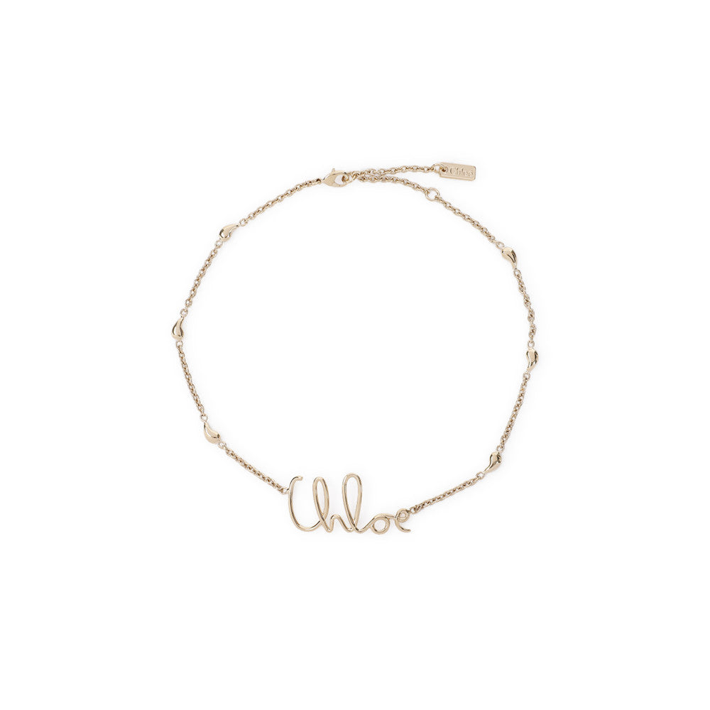 Golden Vintage Logo Pendant Necklace 1