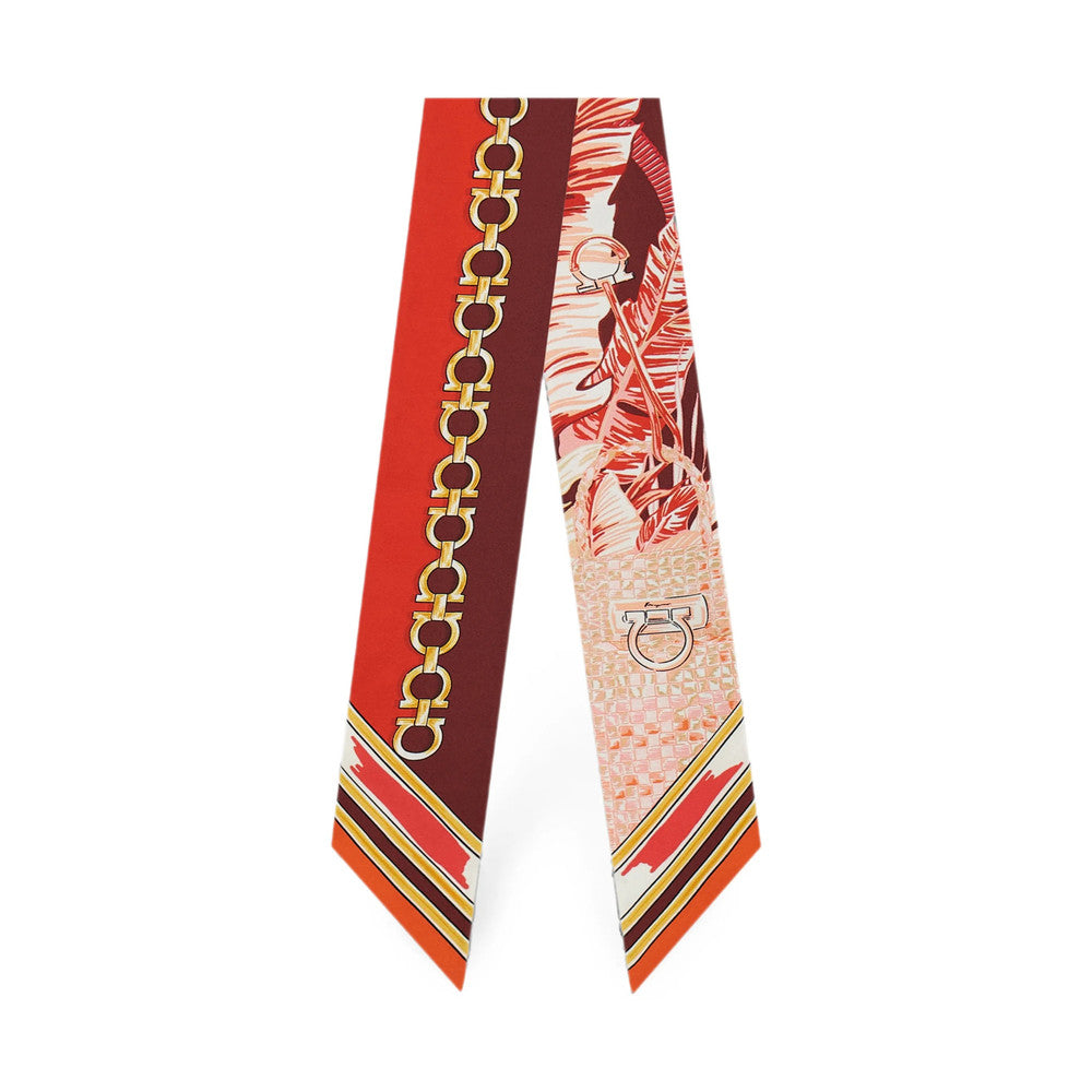 Red Felini Printed Scarf 1