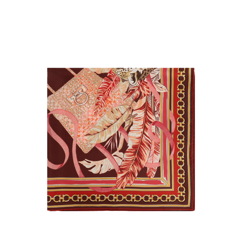 Multicolor Gancini Printed Scarf 1