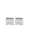Silver Engraved Logo Cufflinks 1