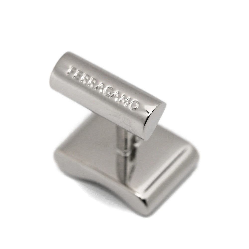 Silver Engraved Logo Cufflinks 3