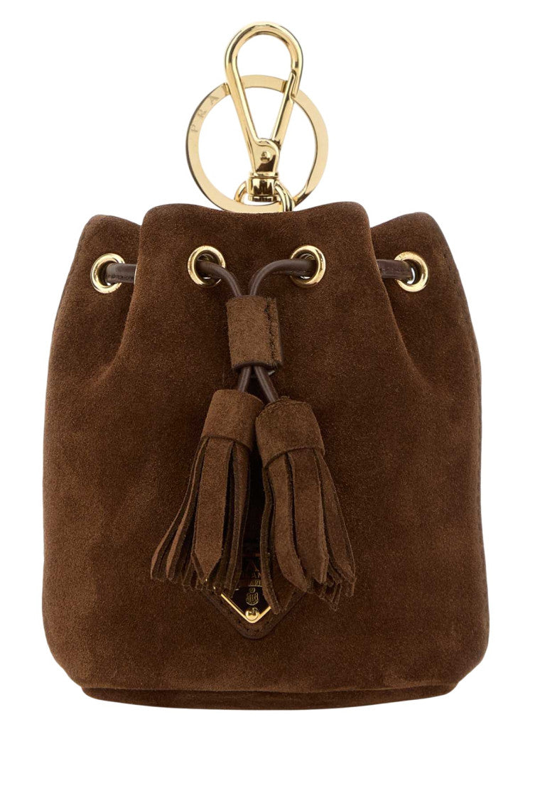 Brown Logo Pouch Key Holder 1
