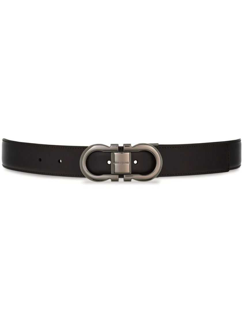 Brown Gancini Buckle Belt 2