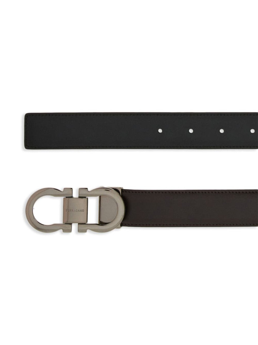 Brown Gancini Buckle Belt 3