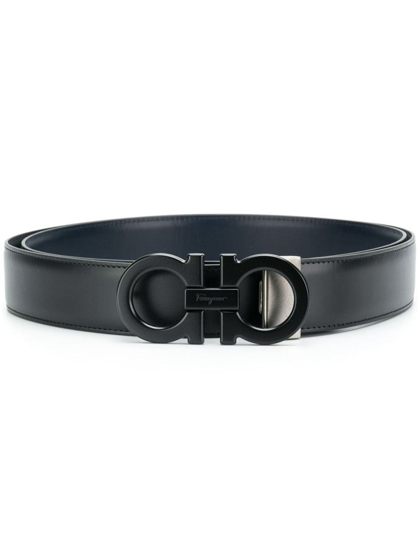 Black Gancini Buckle Belt 1