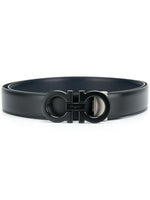 Black Gancini Buckle Belt 1