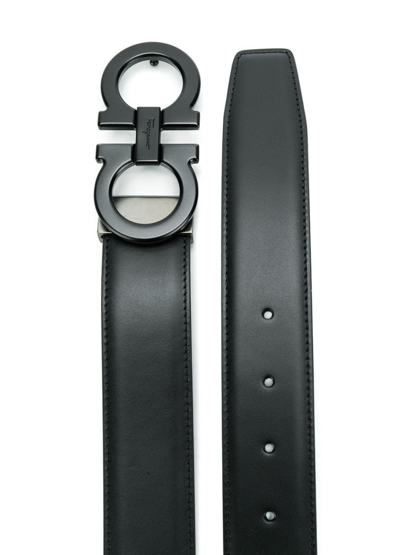 Black Gancini Buckle Belt 2