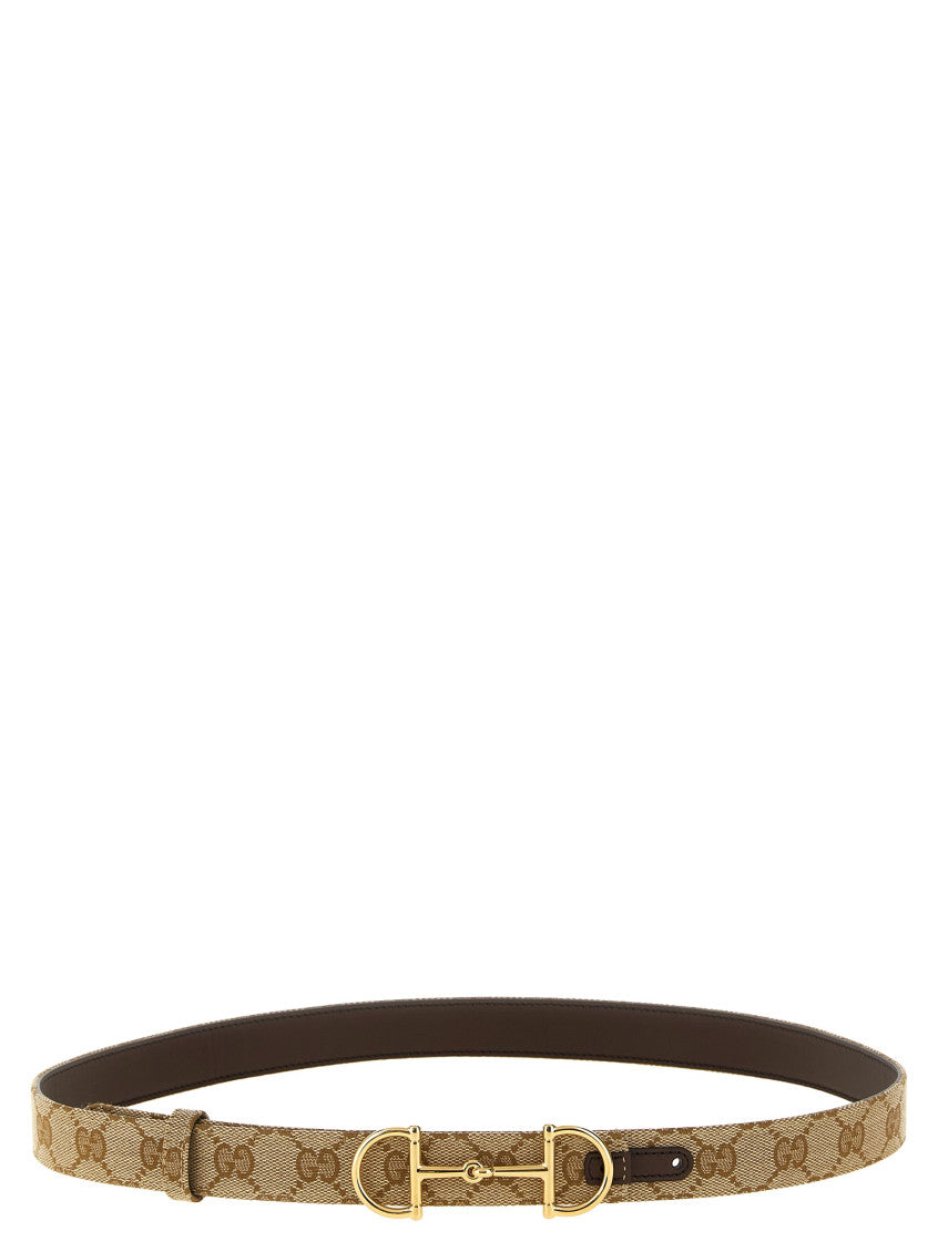 Beige Reversible Logo Belt 1