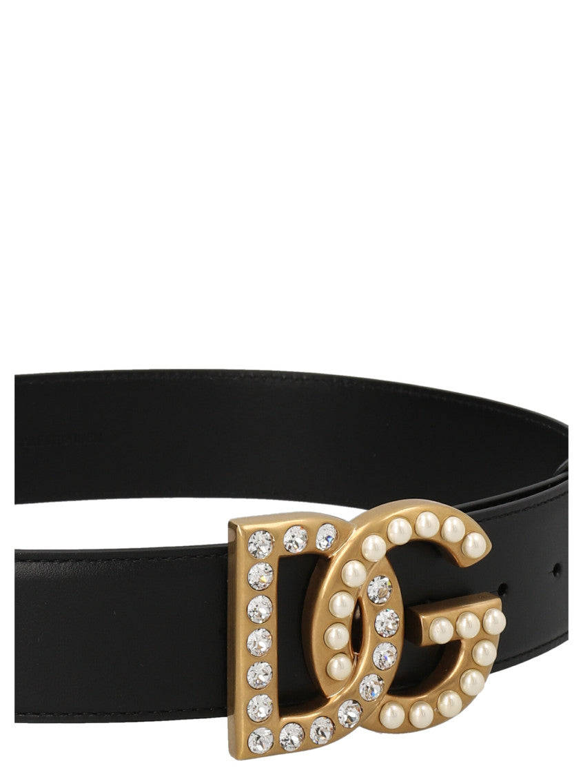 Black Embellished Buckle Belt 3