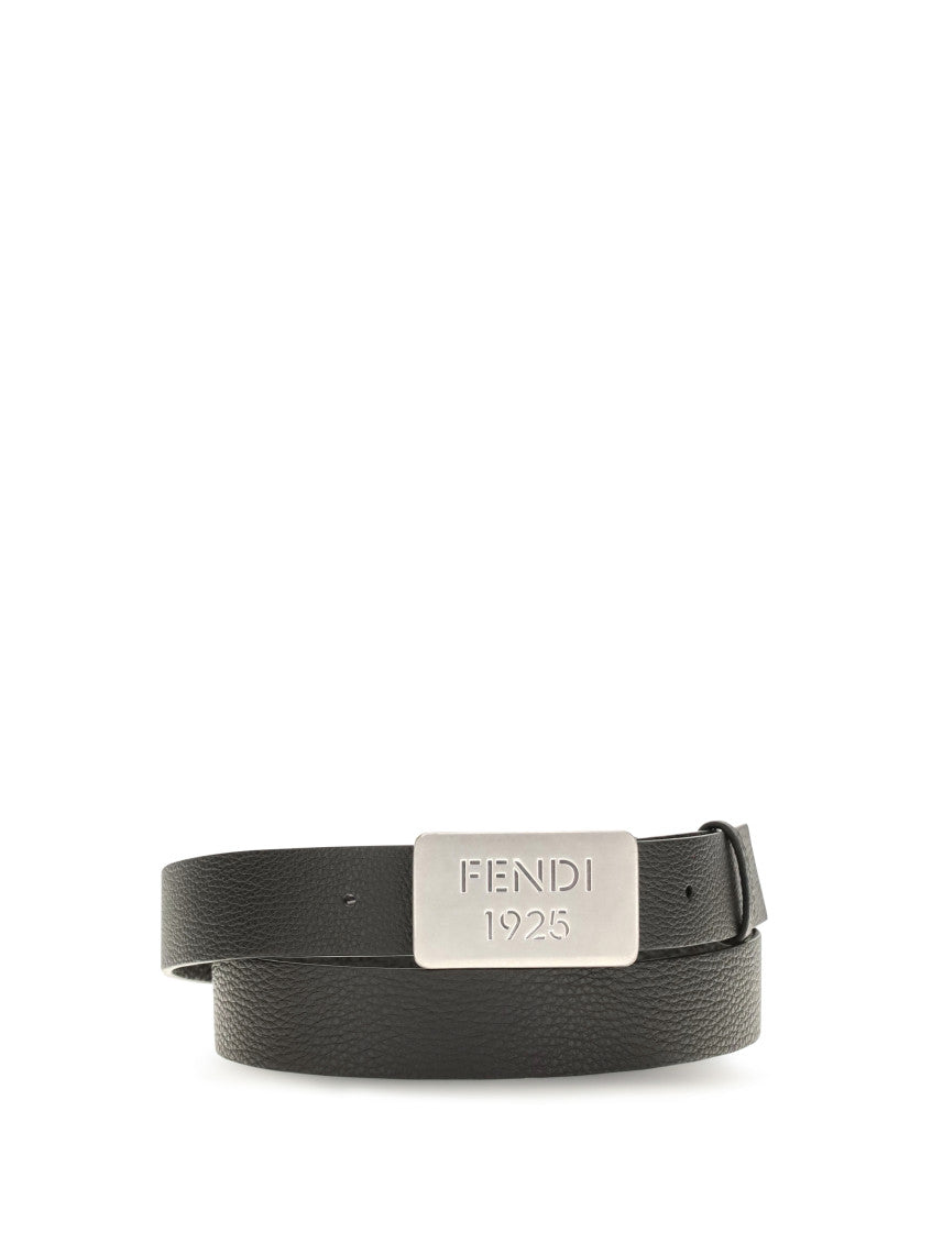 Black 1925 Logo Buckle Belt 2