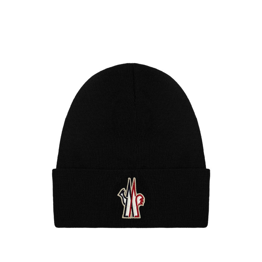 Black Grenoble Logo Beanie Cap 1