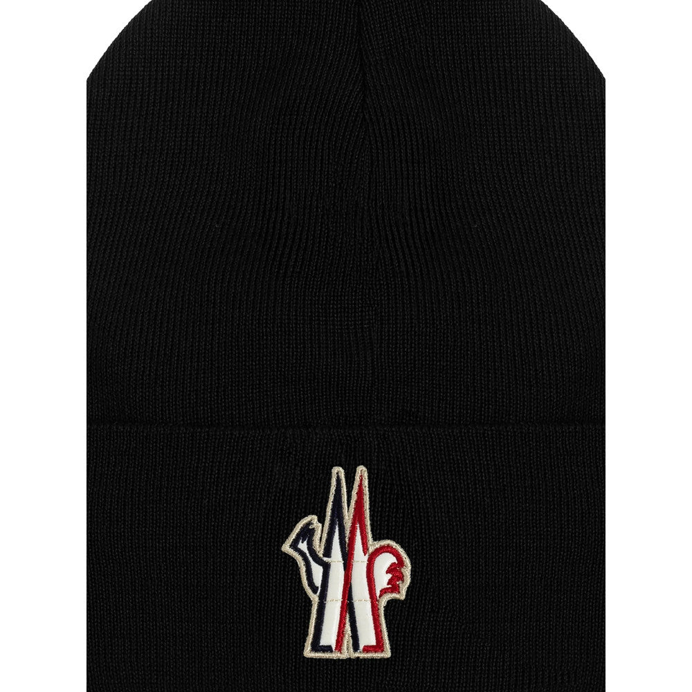 Black Grenoble Logo Beanie Cap 3