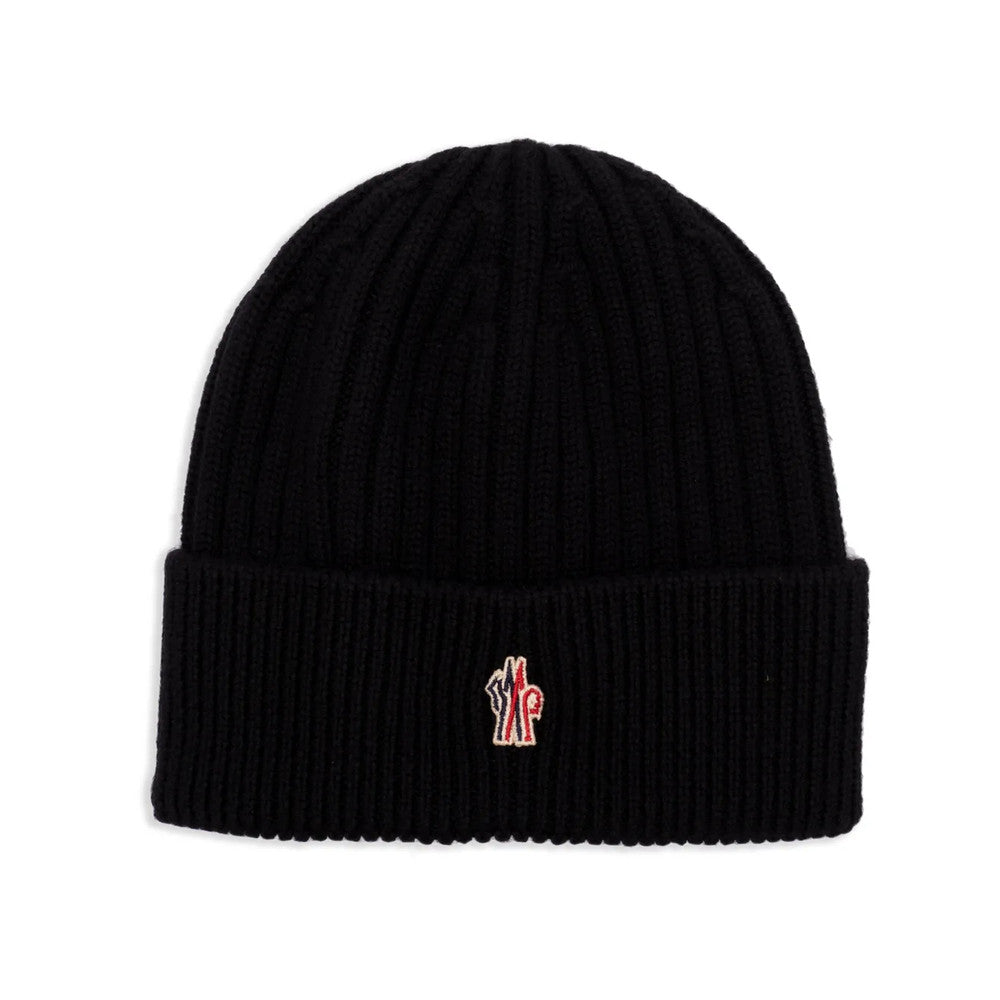 Black Grenoble Knitted Beanie Cap 1