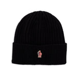 Black Grenoble Knitted Beanie Cap 1