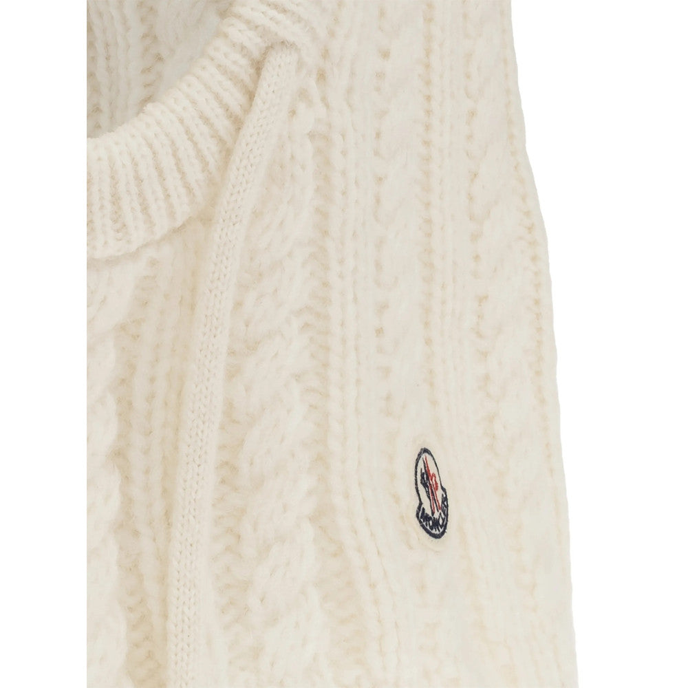 White Knitted Winter Cap 3