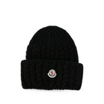 Black Knitted Beanie Cap 1