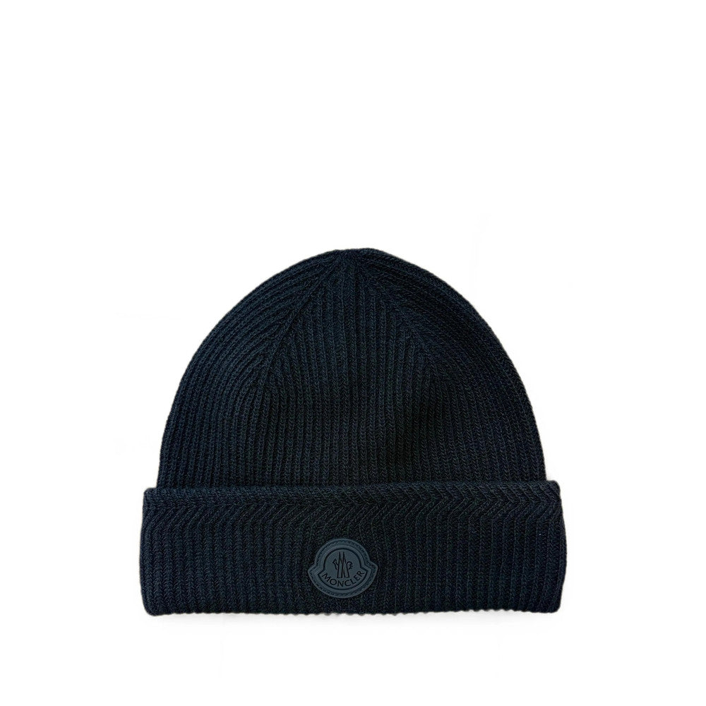 Black Chevron Knitted Beanie Cap 1