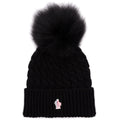 Black Knitted Beanie Cap 1