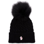 Black Knitted Beanie Cap 1