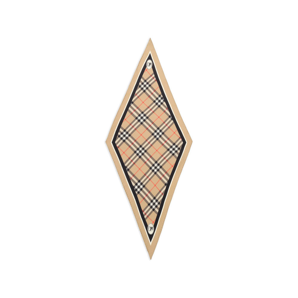 Beige Knight Checks Scarf 1