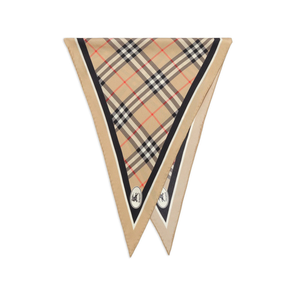 Beige Knight Checks Scarf 2