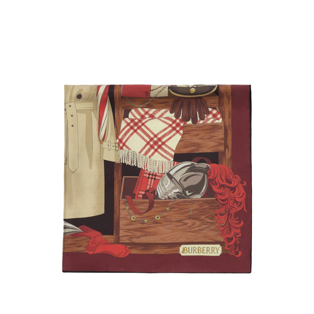 Red Printed Scarf 2