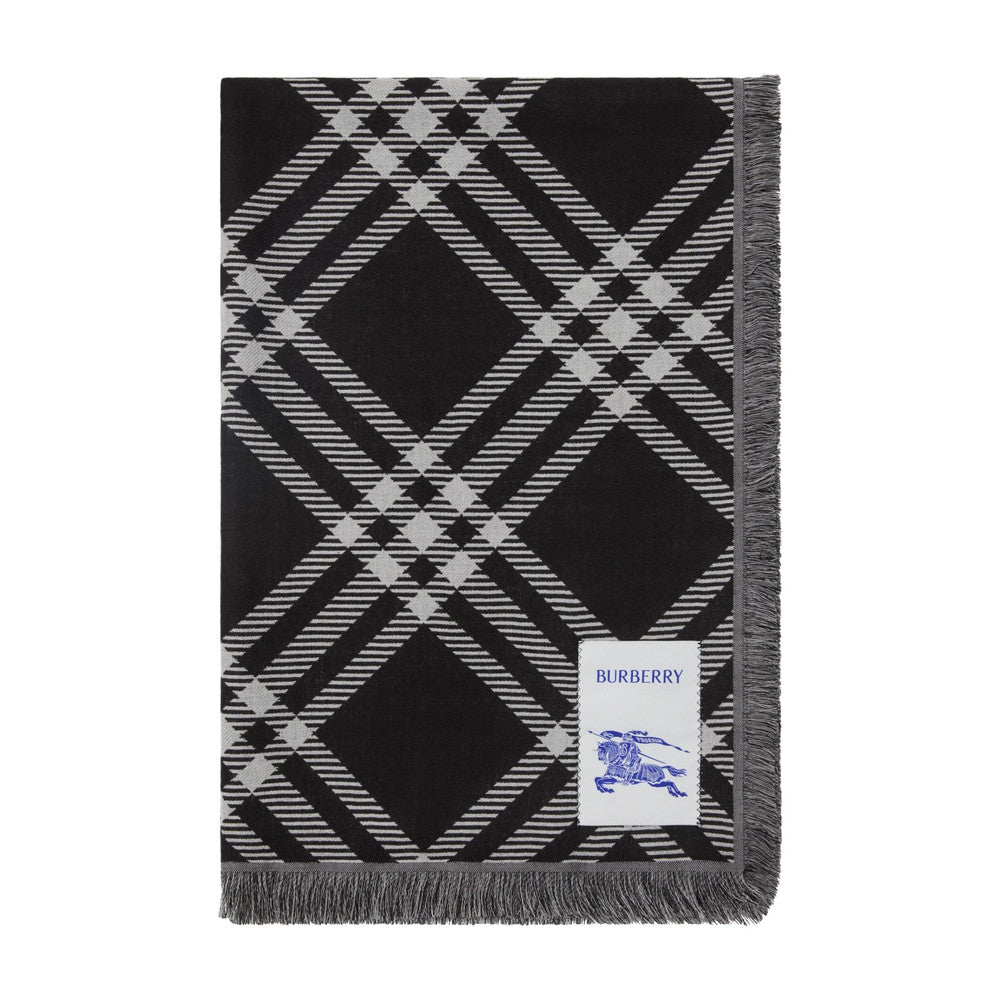 Black Check Scarf 2
