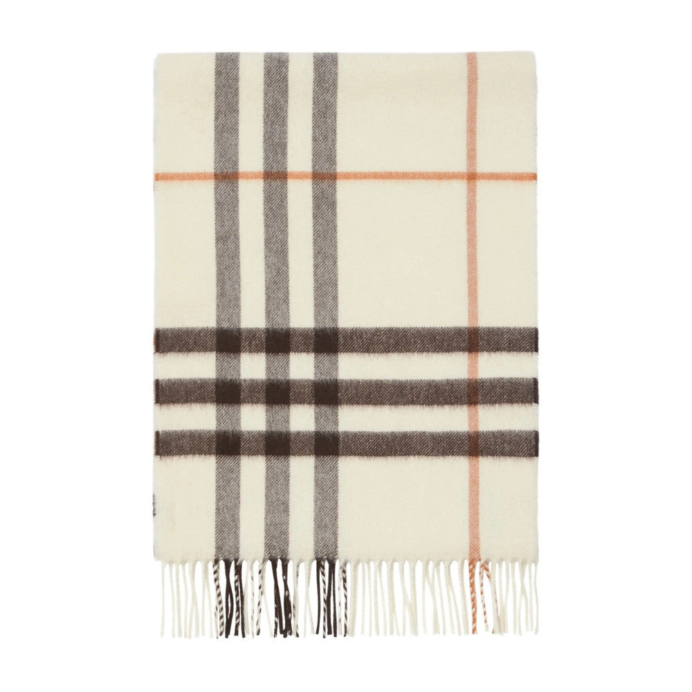 White Check Scarf 1