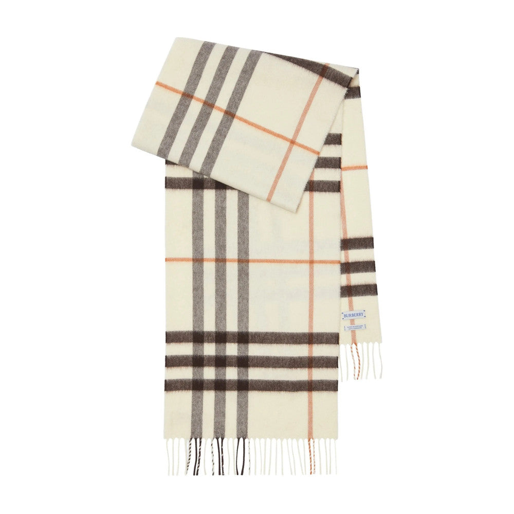 White Check Scarf 2