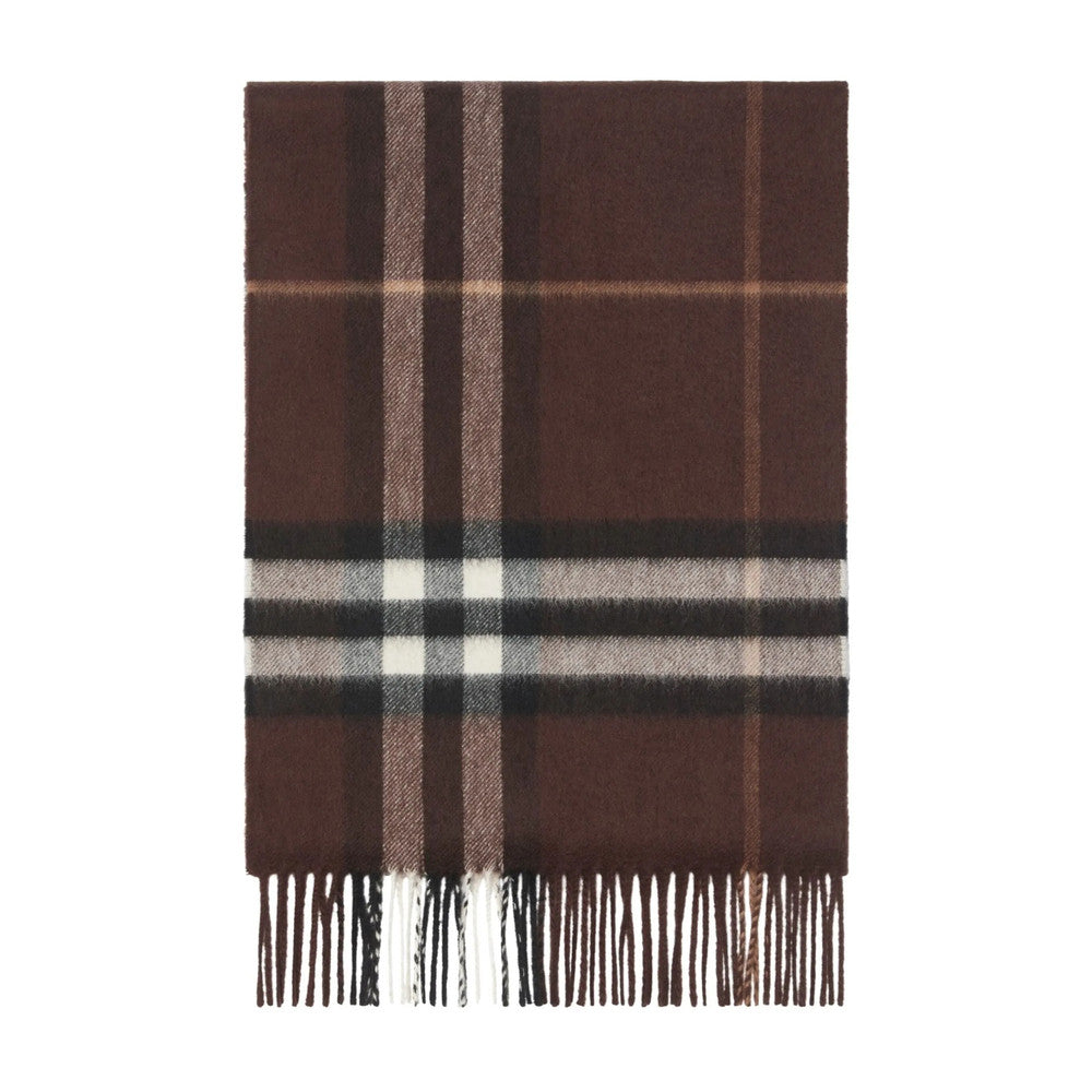Brown Check Scarf 1