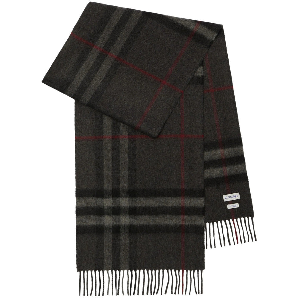 Grey Check Scarf 2