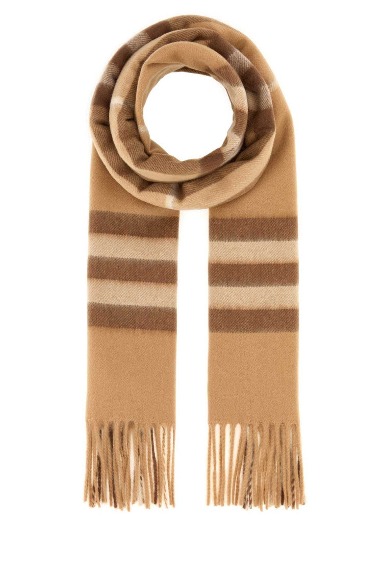 Beige Check Scarf 1