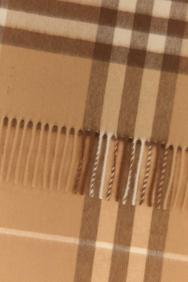 Beige Check Scarf 2