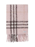 Pink Check Scarf 1