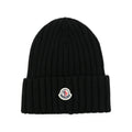 Black Logo Beanie Cap 1
