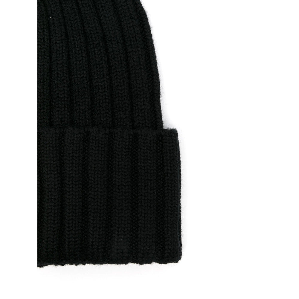 Black Logo Beanie Cap 2