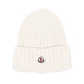 White Logo Beanie Cap 1