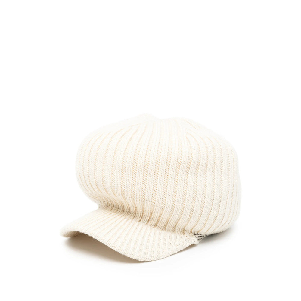 Beige Knitted Winter Cap 1