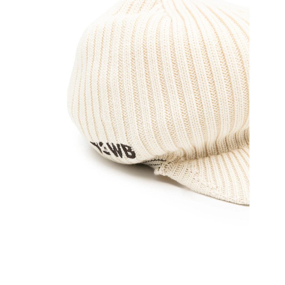 Beige Knitted Winter Cap 2