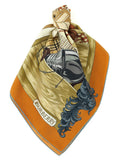 Orange Printed Scarf 1
