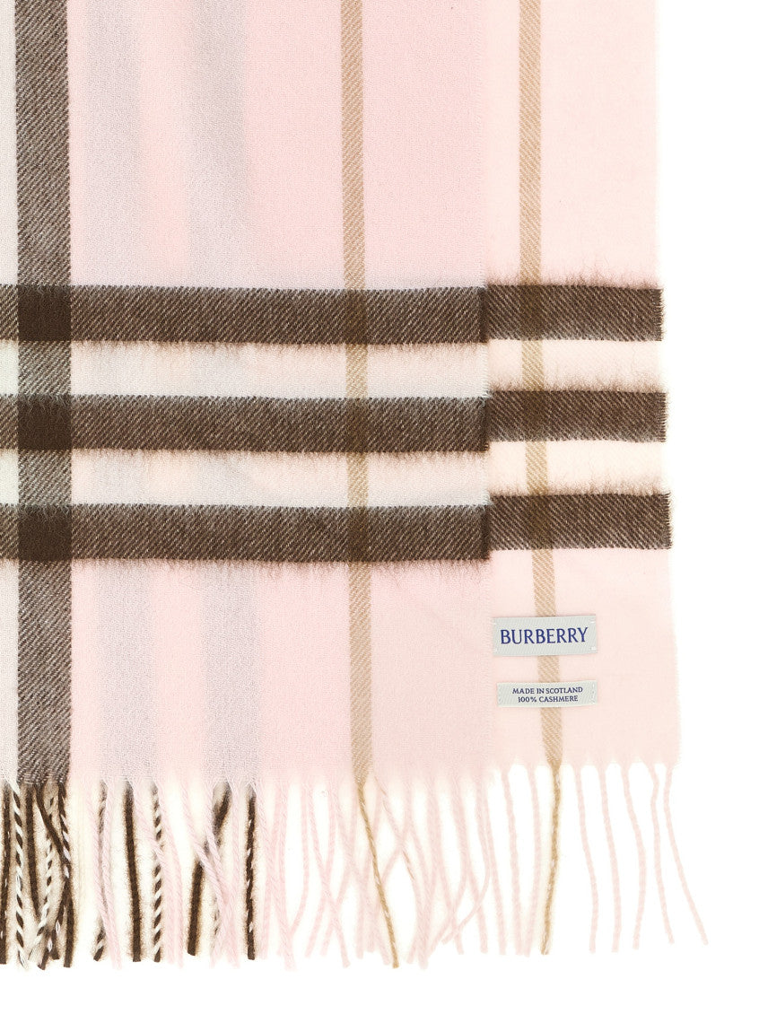 Pink Check Scarf 2