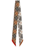 Beige Check Bandana Scarf 1