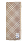 Beige Check Scarf 1