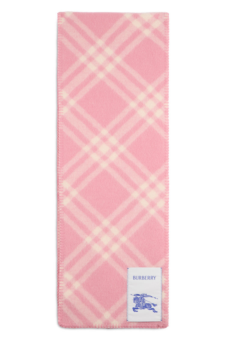 Pink Checks Scarf 1