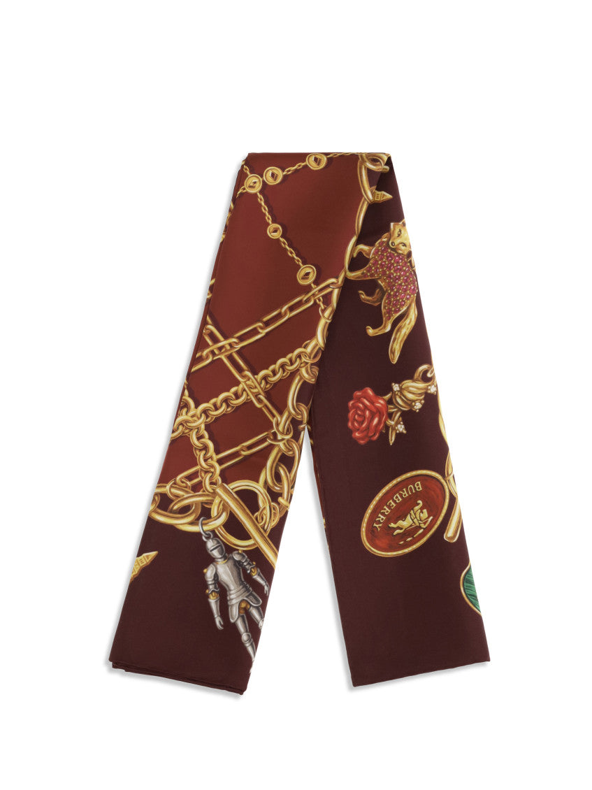 Maroon Printed Scarf 2