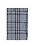 Light Blue Knight Check Scarf 1